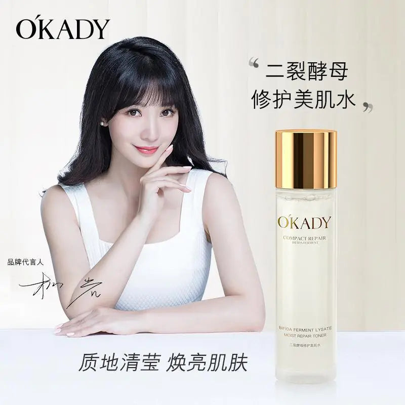 Okady Bifid Yeast Compact Repair toner 120ml bottle, lightweight skin-prepping step.