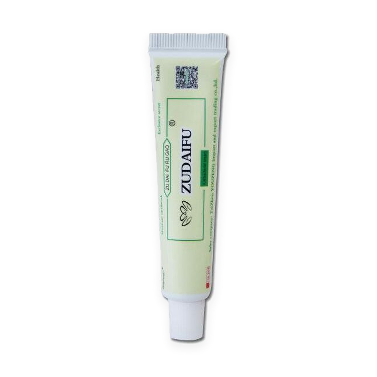 ZUDAIFU herbal cream tube, product only, centered on a pure white background